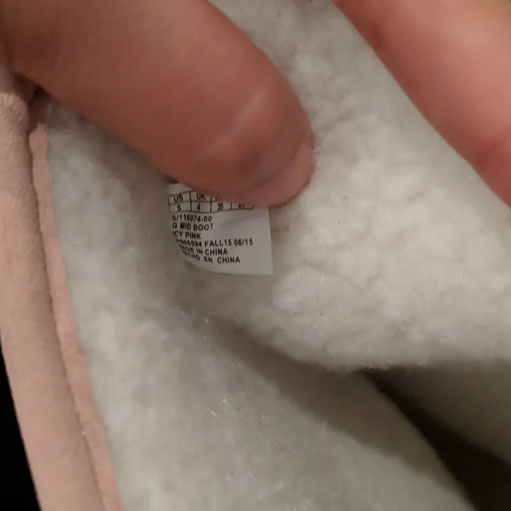 Super warm pink Sherpa fleece lined boots